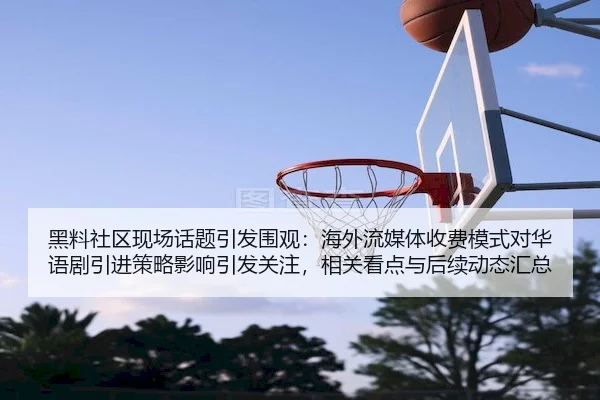 黑料社区现场话题引发围观：海外流媒体收费模式对华语剧引进策略影响引发关注，相关看点与后续动态汇总